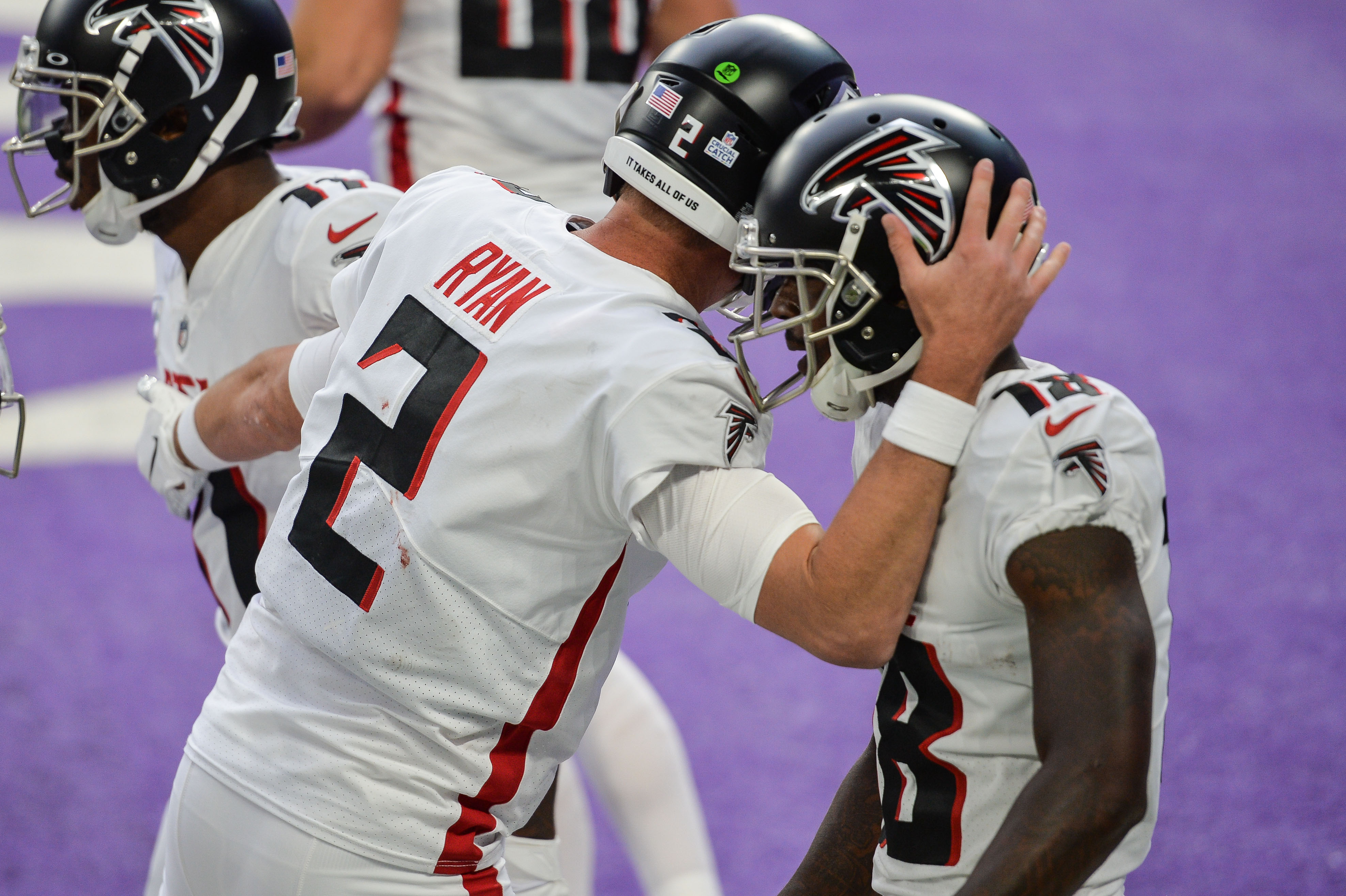 Matt Ryan y Calvin Ridley, la dupla que liderará la ofensiva de Falcons (Imagen: USA Today)