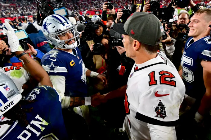 Tom Brady y sus Buccaneers rompen récord de audiencia ante Dallas Cowboys en los NFL Playoffs 2023