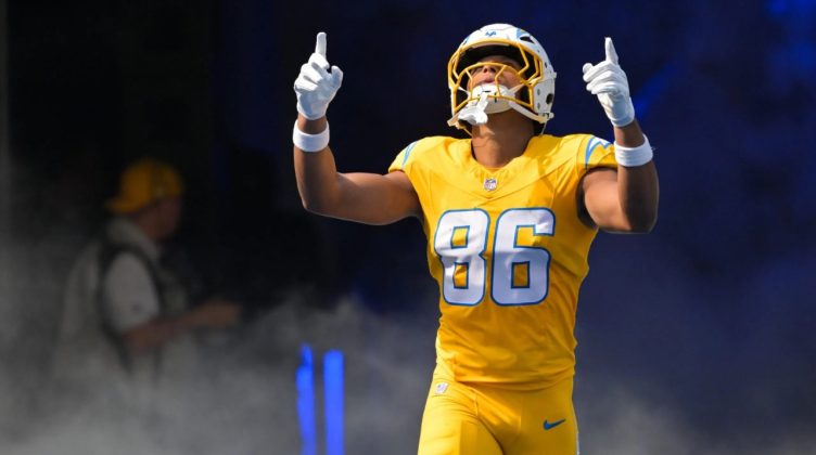 Oronde Gadsden II, la nueva arma del ataque de Chargers. (Foto: Los Angeles Chargers)