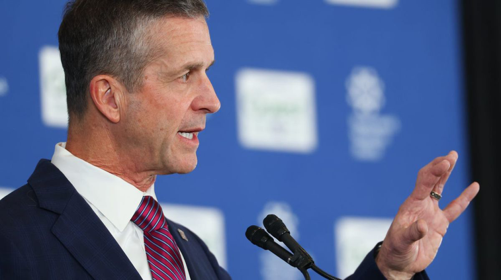 Haraugh es el nuevo entrenador de Giants. Foto: Ed Mulholland-Imagn